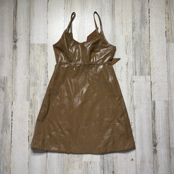 Ganni Patent Mini Dress Size 6 (Euro 36) - Picture 4 of 8